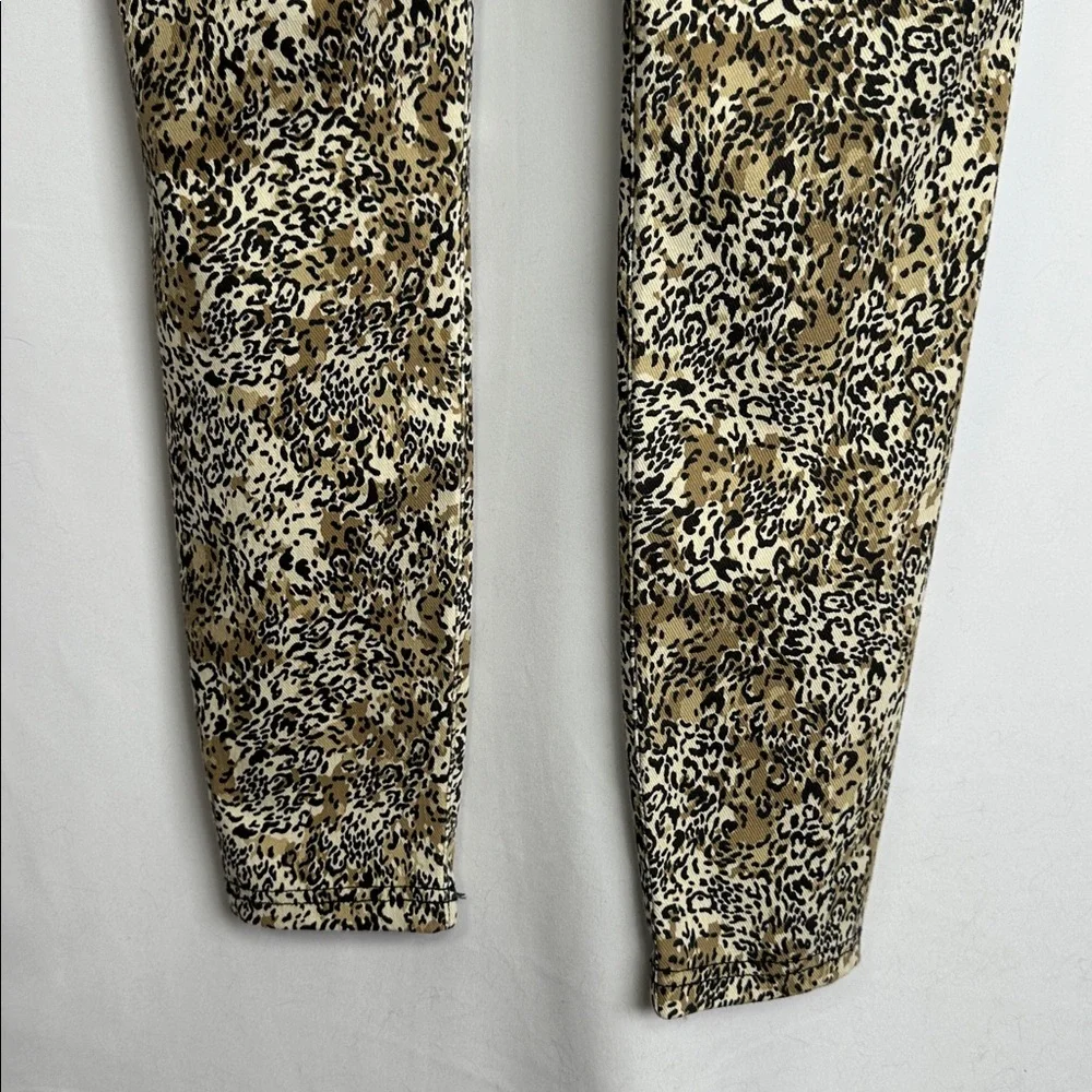 Hue Leopard Print Skinny Pants Leggings Size P/S (Small) Stretch - Picture 10 of 11